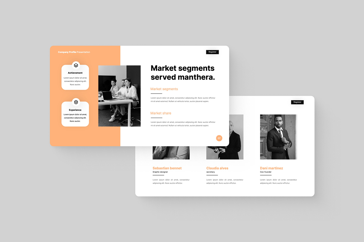 Company Profile Google Slide, a Presentation Template by Annora Studio (Photo 3 of 5)