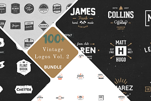 100 Vintage Logos Bundle Vol. 2