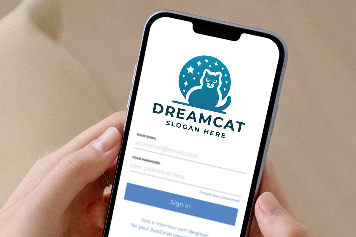 Dream Cat Pet Logo, a Branding & Logo Template by Design_Planet (Photo 3 of 4)