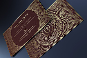 Gold Luxury Business Card