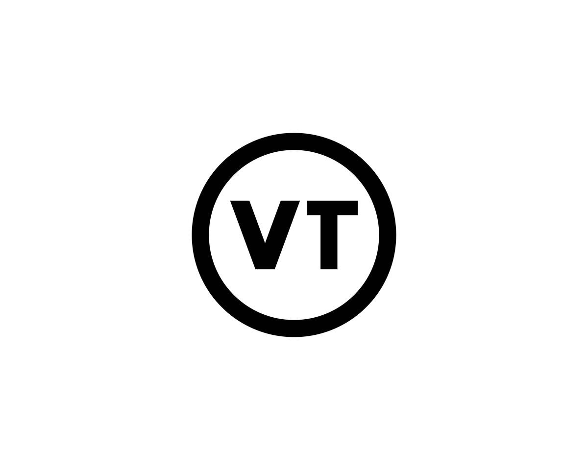 VT logo design vector template, a Branding & Logo Template by xcoolee