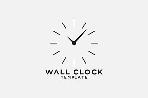Clock logo template