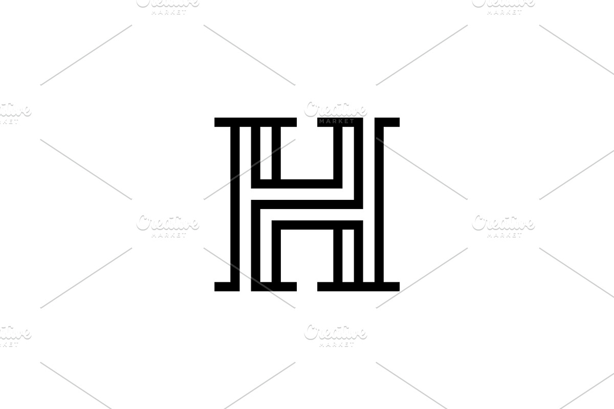 letter H logo, a Branding & Logo Template by kurostd