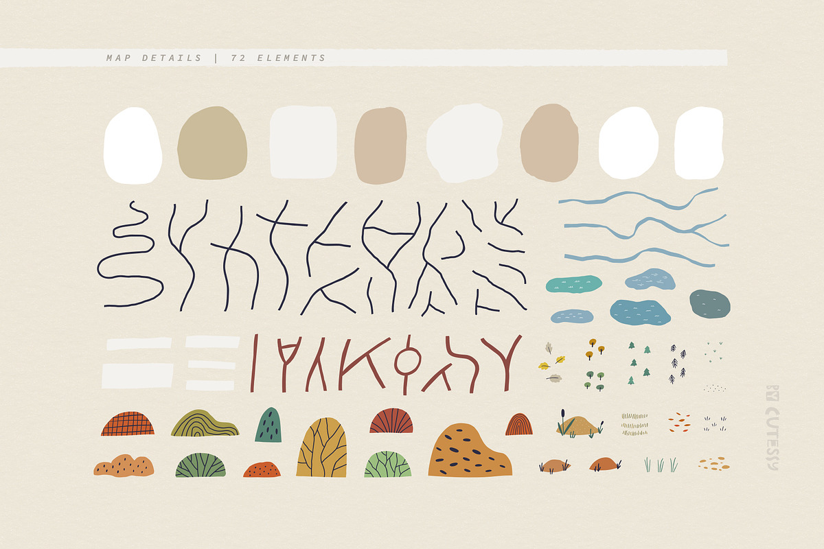 Golden Autumn | Map & Card Creator, a Decorative Illustration by Olia (Photo 8 of 18)