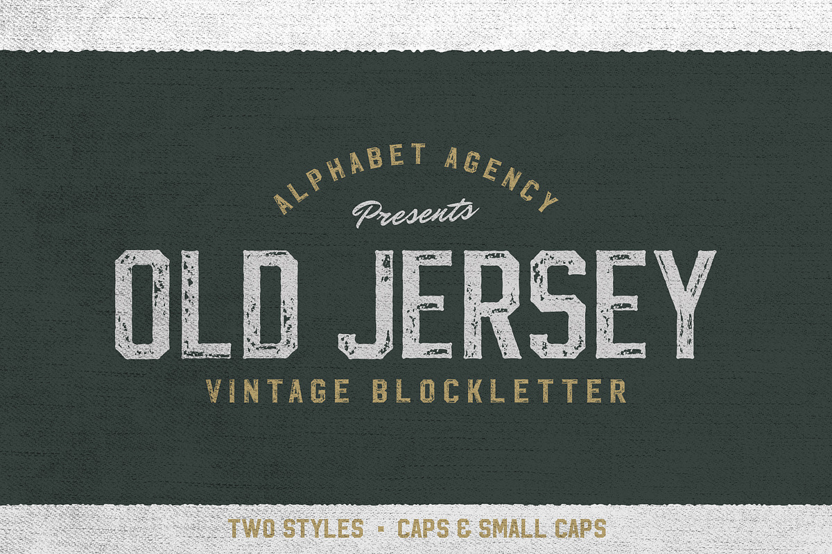 OLD JERSEY FONT DUO, a Font by Alphabet Agency (Photo 1 of 7)