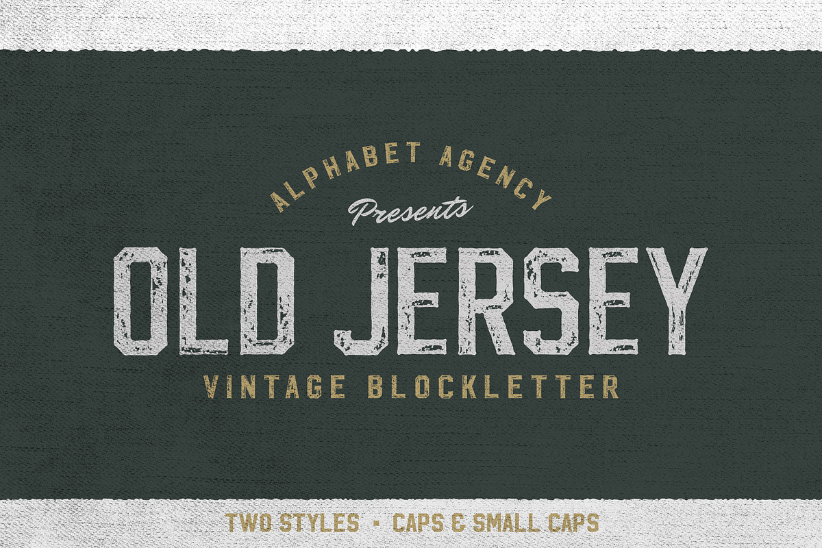 Old jersery font duo