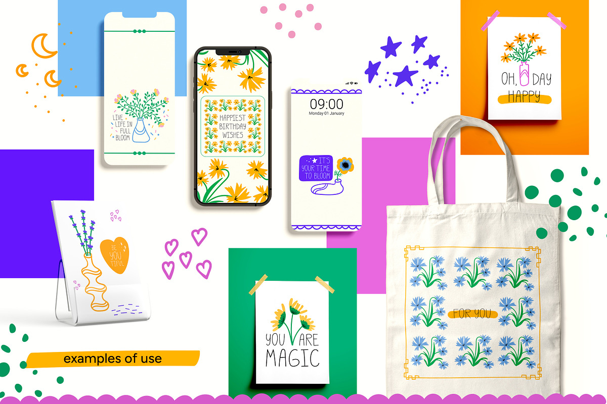 Vases and Flowers clipart collection, a Decorative Illustration by LiiaLonn Studio (Photo 7 of 8)