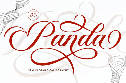 Panda Script Font, a Script Font by Mastertype