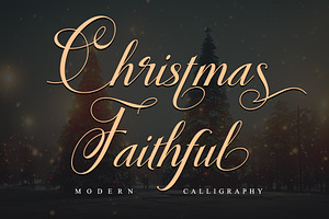 Christmas Faithful, a Script Font by Letterara