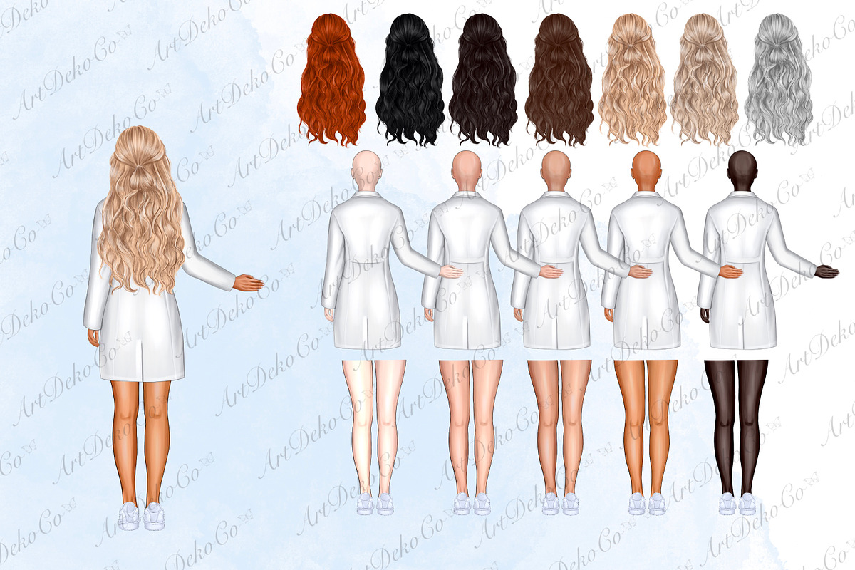 Doctor Clipart, Create Doctor, a Person Illustration by DekoArt (Photo 7 of 7)