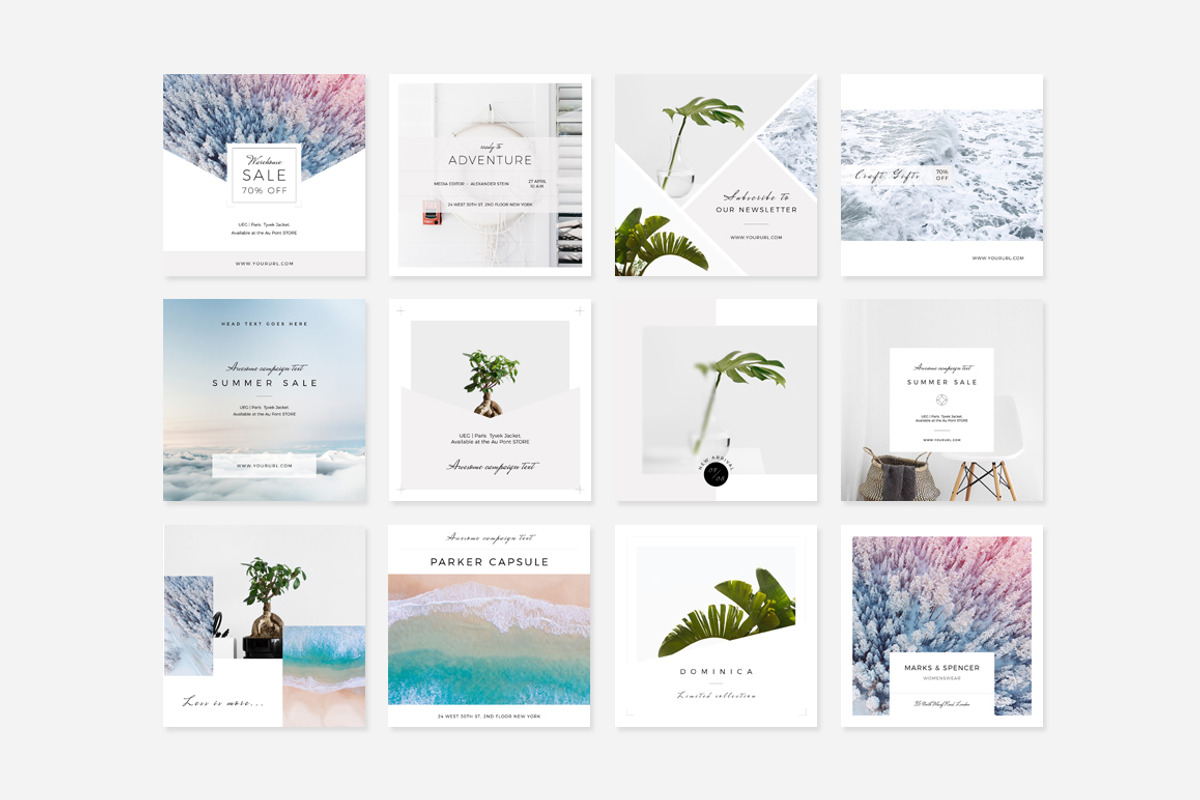 Light Instagram Pack, a Social Media Template by Swiss_cube (Photo 3 of 5)