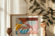 10 Frame Mockup with person 3, a Merchandise Mockup by ArtwithFrame (Thumbnail 5 of 14)