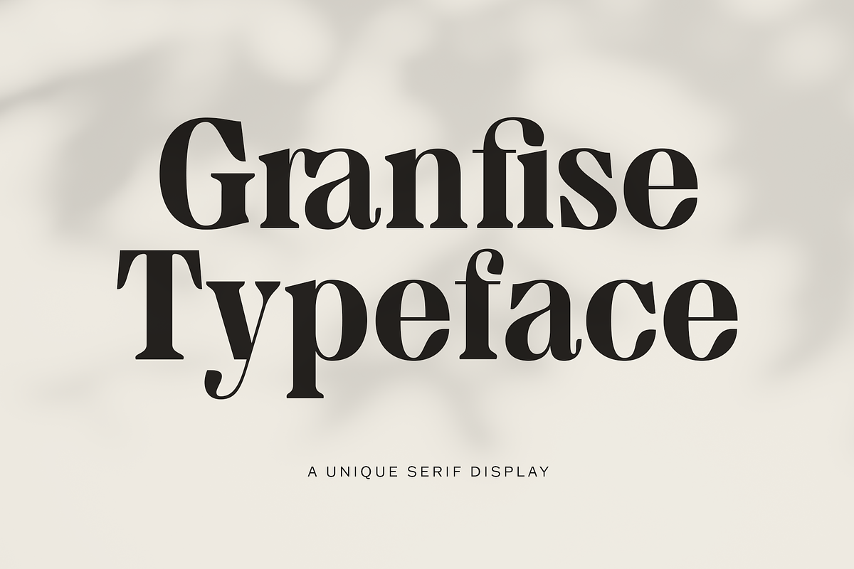 MTC Granfise - A Unique Serif, a Serif Font by Martype (Photo 1 of 12)