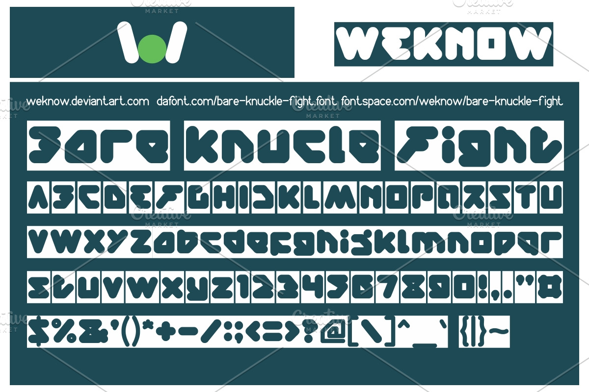 barknuckle fight font