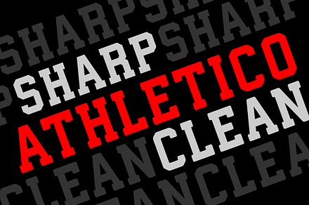 Athletico Clean & Sharp, a Slab Serif Font by Leitmotif