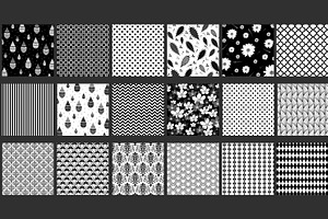 Black And White Digital Paper