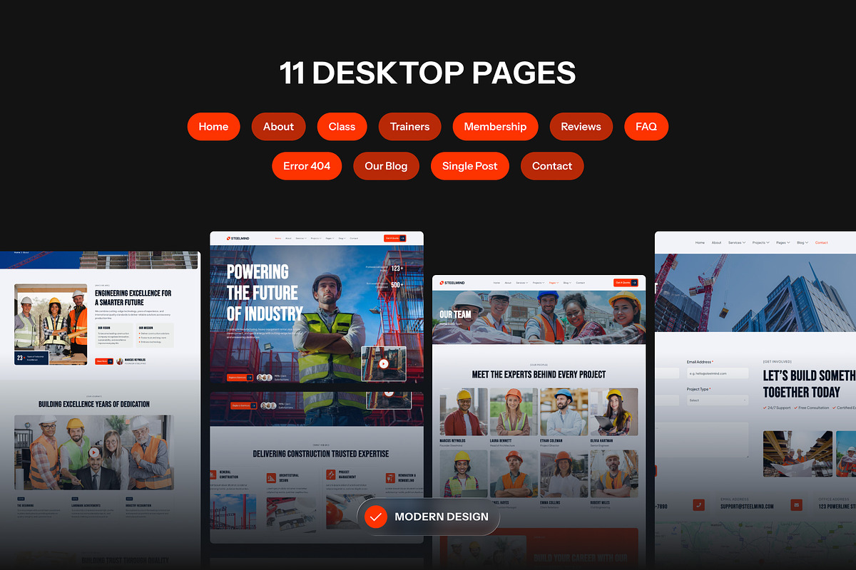 Vlexora - Gym & Fitness Center, a WordPress Template by SLAB! Design (Photo 2 of 5)