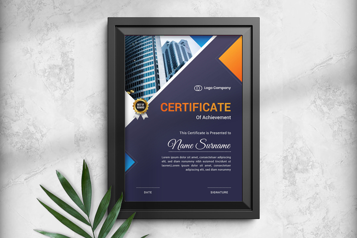 Certificate Template, a Stationery Template by Panen Creative (Photo 1 of 3)