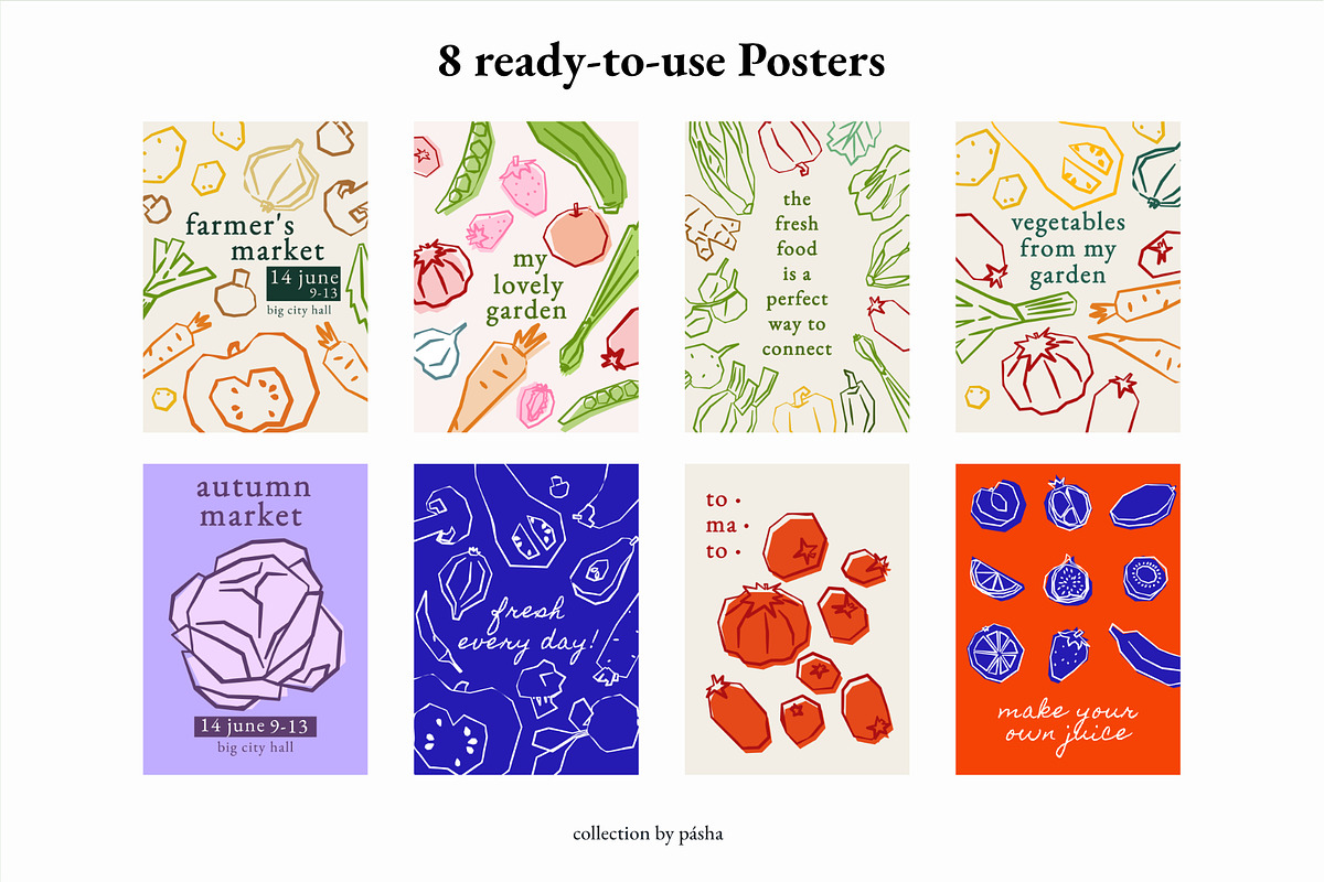 Fruits & Vegetables Illustration, a Food Illustration by Pásha (Photo 4 of 7)