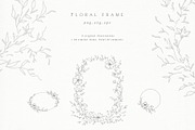 Floral wreath Wedding Flowers crest, an Illustration by Summer Nightingale Art (Thumbnail 2 of 7)
