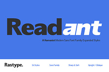 Readant Expanded - Family Font
