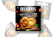 Food Social Media Post Design Bundle, a Social Media Template by Design Fly (Thumbnail 9 of 16)