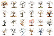 Collage Skeleton Trees Halloween Cli, an Illustration by DreamPrint404 (Thumbnail 3 of 5)