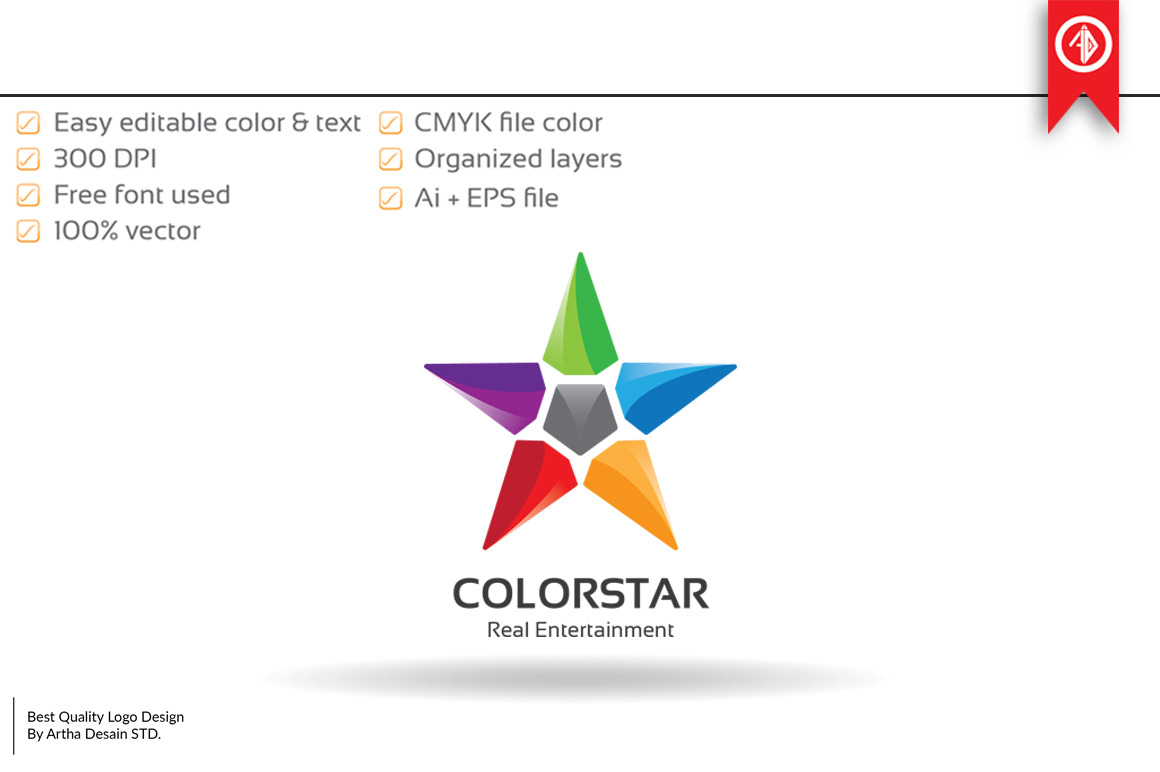 Creative Color Star - Logo Template, a Branding & Logo Template by ...