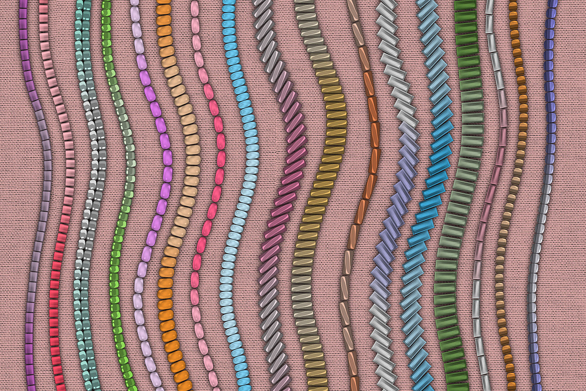 Beads Brushes for Procreate, a Brush Add-On by Hanna Inaiáh (Photo 11 of 12)
