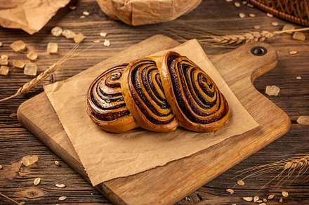 Triple chocolatey cocoa swirls, a Background Photo by Grafvision photography