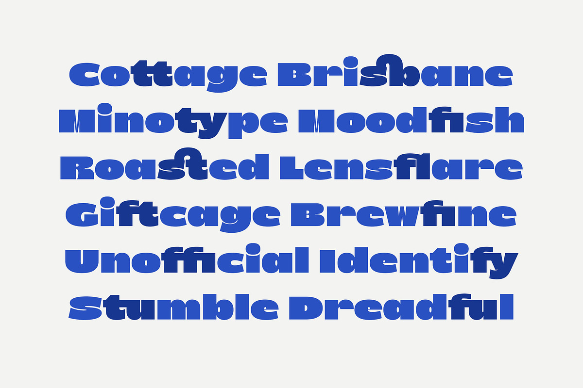 Blastoir - Expanded Bold Sans Serif, a Sans Serif Font by Typia Nesia (Photo 3 of 11)