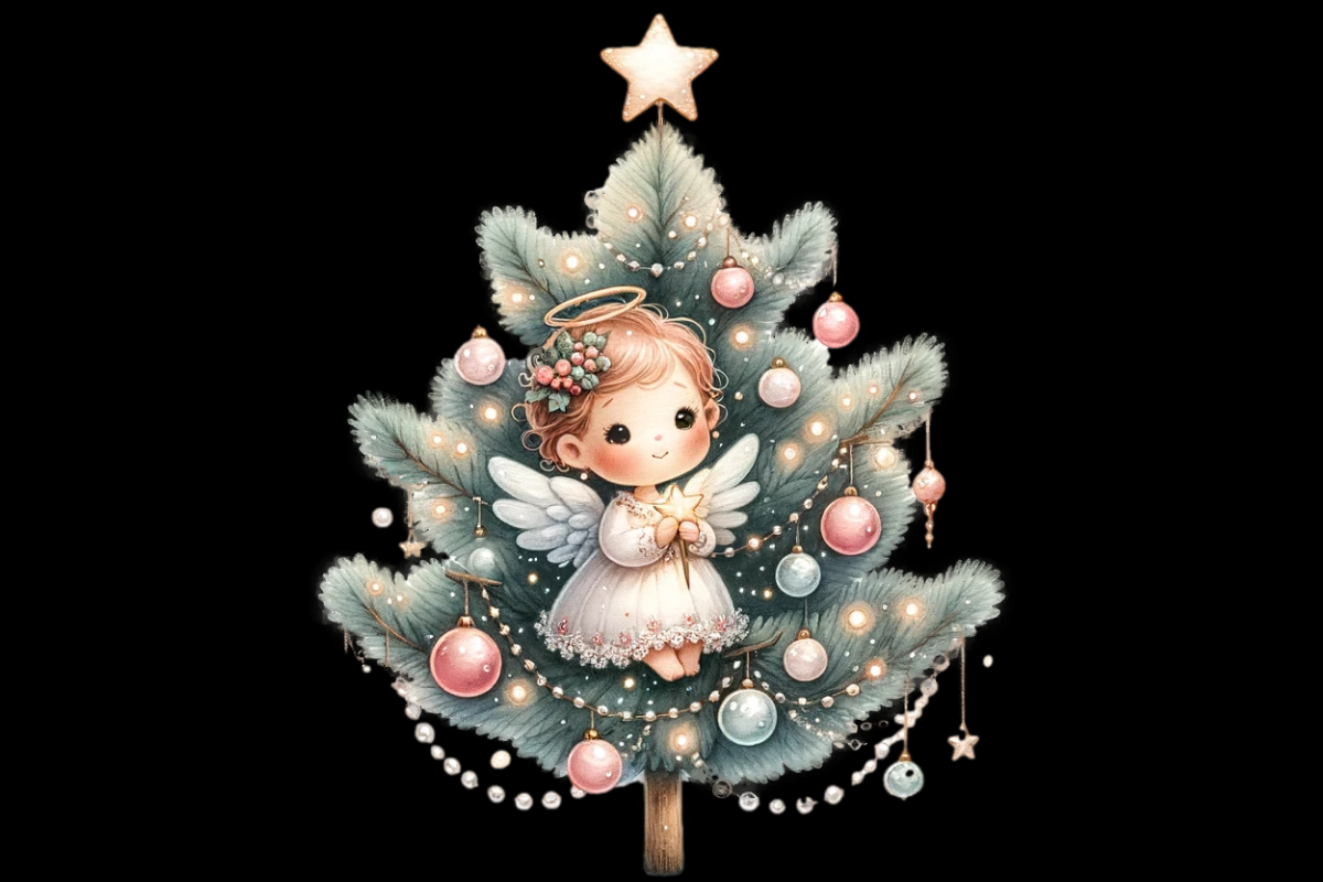 Christmas Little Angel Clipart, an Object Graphic by Agnesagraphic (ID 95) (Photo 2 of 6)