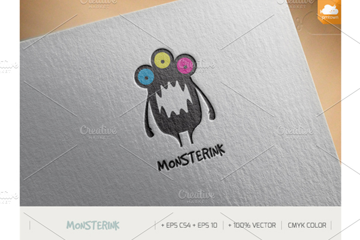 Monster ink, a Branding & Logo Template by blends.studio