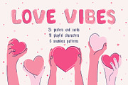 Love Vibes Set, a Seasonal Illustration by Zim Varezhkin (Thumbnail 1 of 12)