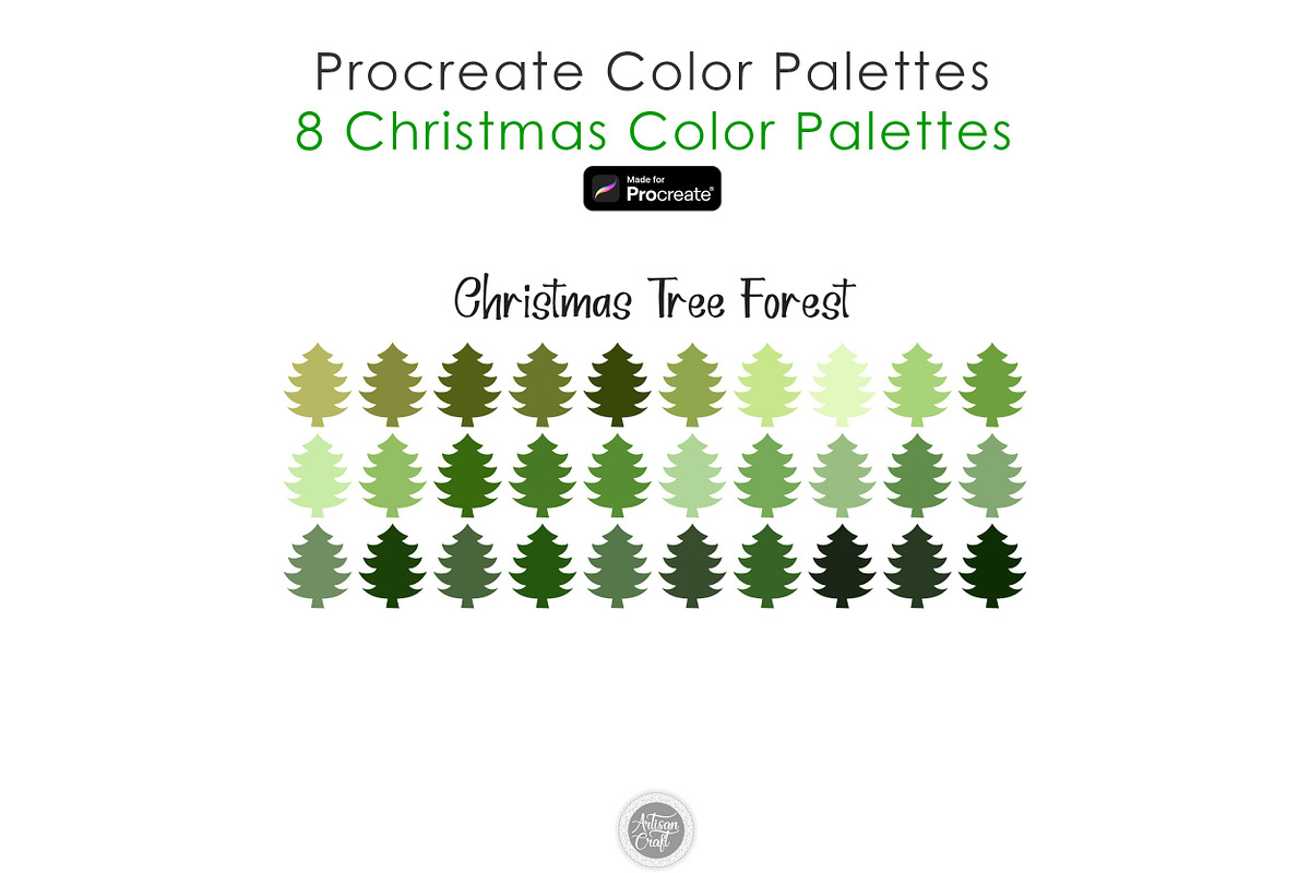 Procreate swatches for Christmas, a Palette Add-On by Artisan Craft (Photo 6 of 9)