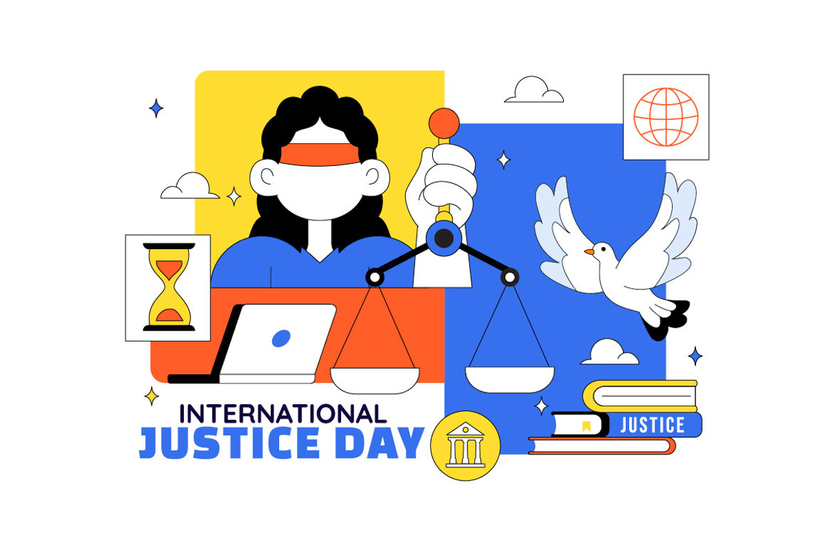 10 International Justice Day, a Person Illustration by denayunebgt (Photo 4 of 4)