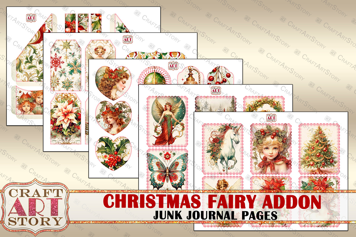 Christmas fairy ADDON, an Animal Illustration by CraftArtStory (Photo 3 of 4)