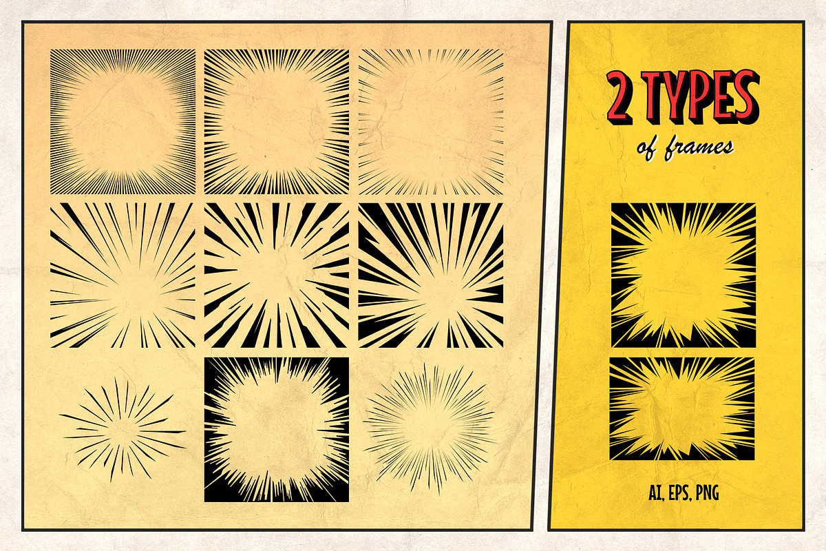 Marvelous Vintage Comics Bundle, a Brushes & More by pixelbuddha.net (Photo 10 of 13)