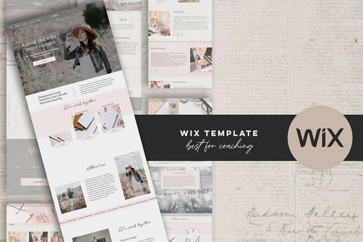 Premium Wix Template for Coaching, a Wix Template by Design House (Photo 9 of 10)