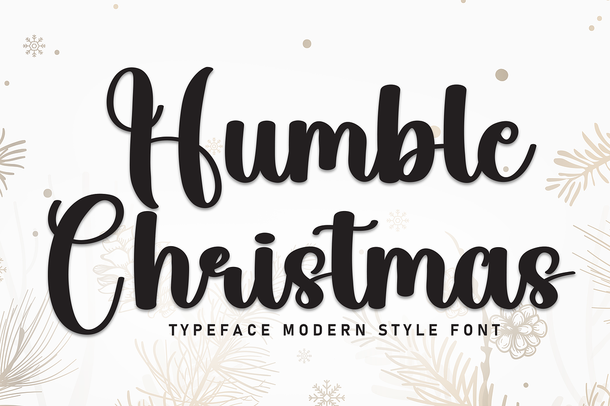 Humble Christmas | Script Font, a Handwritten Font by Scratchones (Photo 1 of 8)