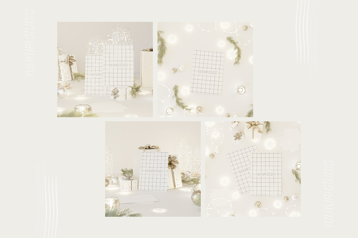 HOLIDAY LETTER | Paper Poster Mockup, a Household Mockup by yuliyuri.studio (Photo 8 of 8)