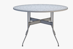 Nelson Swag Leg Round Table 3d Model