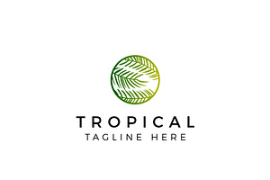 Tropical Resort And Emblem Logo, a Branding & Logo Template by AlvinStd
