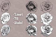 Vector Roses 2, an Object Graphic by Ferntale Art & Design (Thumbnail 4 of 5)