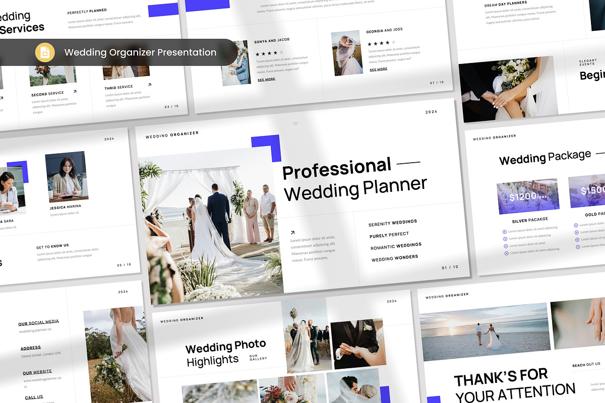 Wedding Organizer Google Slides, a Presentation Template by Antstheme (Photo 1 of 2)
