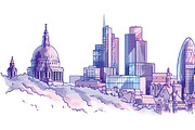 London Skyline, a Work Illustration by LEKS illustrations (Thumbnail 1 of 2)