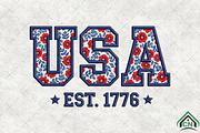 Faux Yarn USA Png Patriotic America, an Illustration by Craft Nest (Thumbnail 2 of 6)