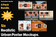 Urban Outdoor Poster Mockup Bundle 6, a Print Template by Harrison Bruhn x MockMe (Thumbnail 1 of 15)