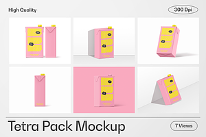 Tetra Pack Mockup – Large (1L)