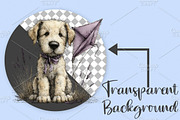 Whimsical Spring Dogs Clipart Bundle, an Illustration by Canvas Craft (Thumbnail 2 of 7)